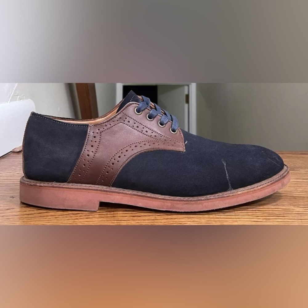 Walk Over Shoes Sinatra Midnight Suede Made In USA R05434 Men’s Size 10.5
